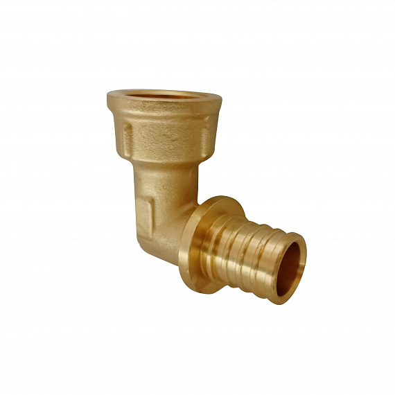 Угольник акcиальный Ду25 х 3/4, внутренняя резьба, латунь Н00080266