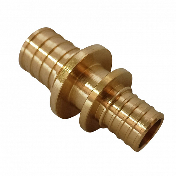 Муфта аксиальная переходная Ду16 х Ду20, наружная резьба, латунь Н00080225