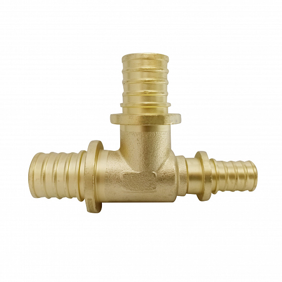 Тройник аксиальный переходной Ду25 x Ду25 x Ду16, латунь Н00080290