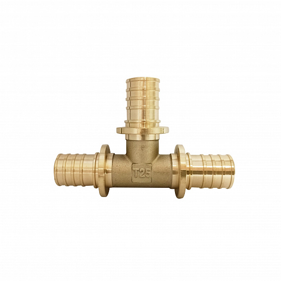 Тройник аксиальный Ду25 x Ду25 x Ду25, латунь Н00080276