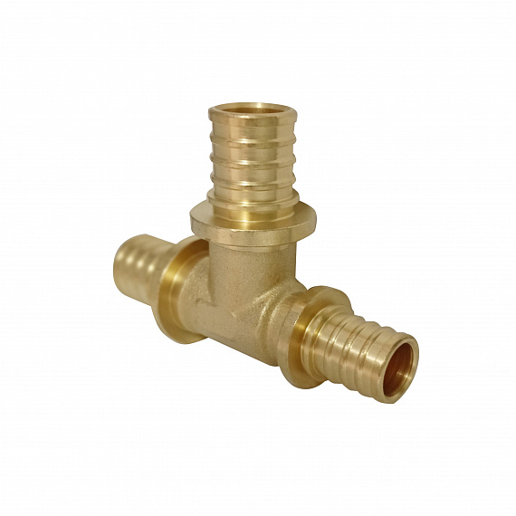 Тройник аксиальный переходной Ду25 x Ду25 x Ду20, латунь Н00080291