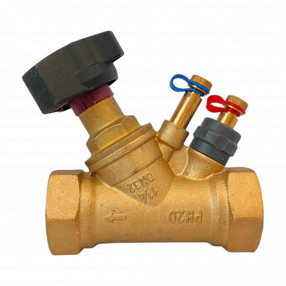 Ручной балансировочный клапан «Пульсар Компакт» Ду32 Модель 2, с ниппелями Н10013402