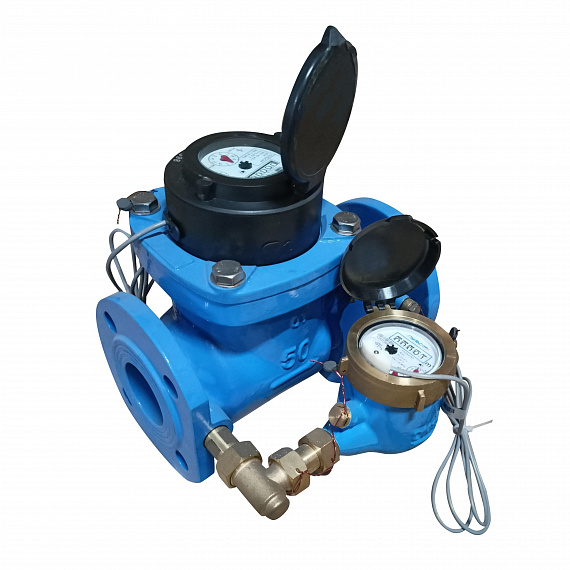 Счетчик воды комбинированный «Пульсар» Ду50/15, импульсный выход, исполнение 1, qn=45/1,5 Н10018898