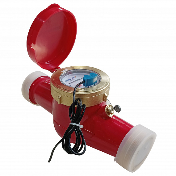 Универсальный счетчик воды «Пульсар М» импульсный выход Ду50, пластиковый регистр, Qn=15 м3/ч Н00003978