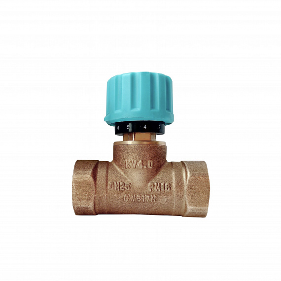 Ручной балансировочный клапан «Пульсар Компакт» Ду25 Модель 2, с ниппелями Н00088892