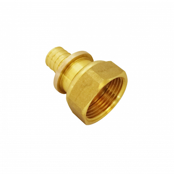 Муфта аксиальная с накидной гайкой Ду16 х 3/4, латунь Н00080246