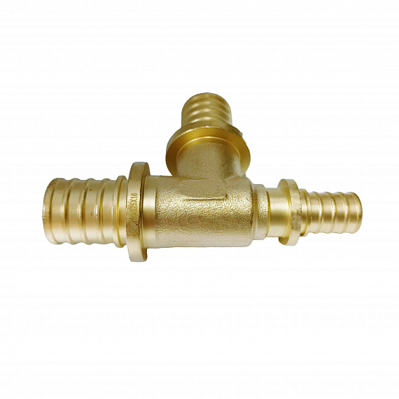 Тройник аксиальный переходной Ду25 x Ду25 x Ду16, латунь Н00080290