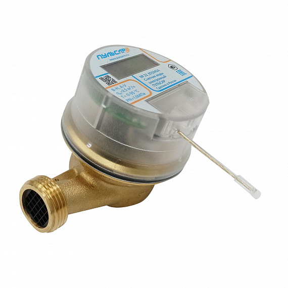 Электронный счетчик воды Ду20 LoRa модель 1, Qn=2,5 м3/ч, L=130мм Н00026853