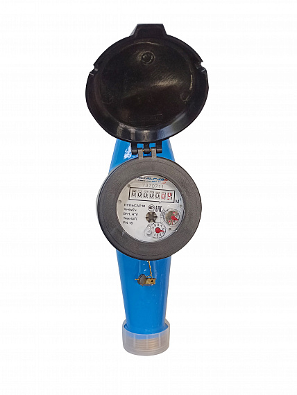 Универсальный счетчик воды «Пульсар М» Ду32 без интерфейса, медный регистр, Qn=6 м3/ч Н00002717