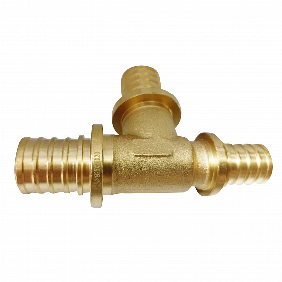 Тройник аксиальный переходной Ду25 x Ду25 x Ду20, латунь Н00080291