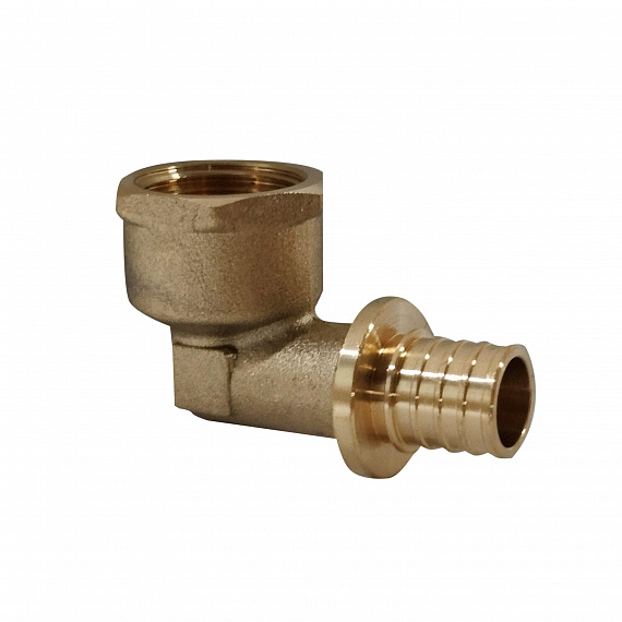 Угольник акcиальный Ду16 х 1/2, внутренняя резьба, латунь Н00080262