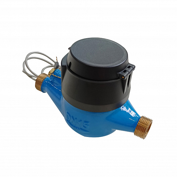 Универсальный счетчик воды «Пульсар М» импульсный выход Ду15, пластиковый регистр, Qn=1,5 м3/ч Н00003412