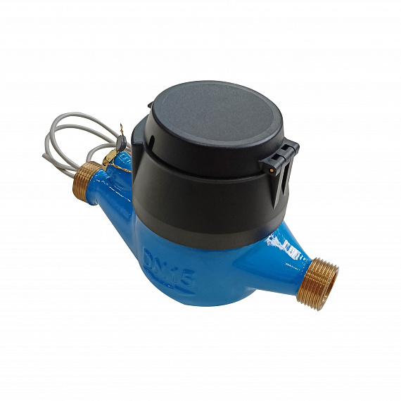 Счетчик холодной воды «Пульсар М» импульсный выход Ду15, пластиковый регистр, Qn=1,5 м3/ч Н00003411