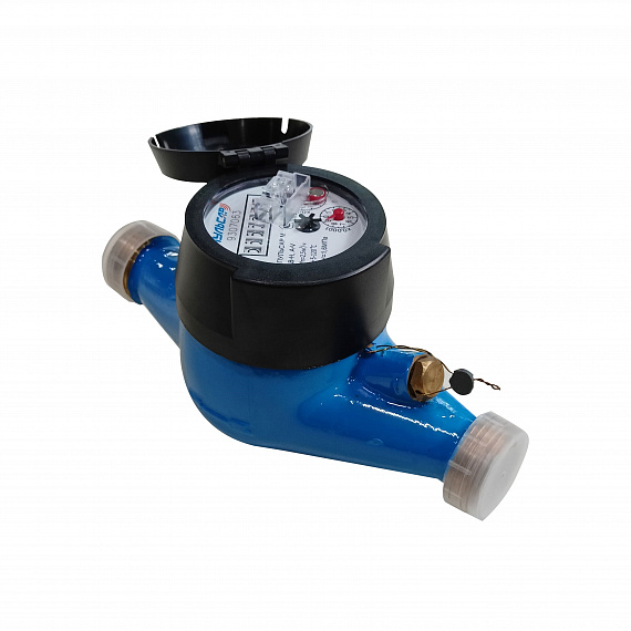 Универсальный счетчик воды «Пульсар М» без интерфейса Ду20, пластиковый регистр, Qn=2,5 м3/ч Н00003524