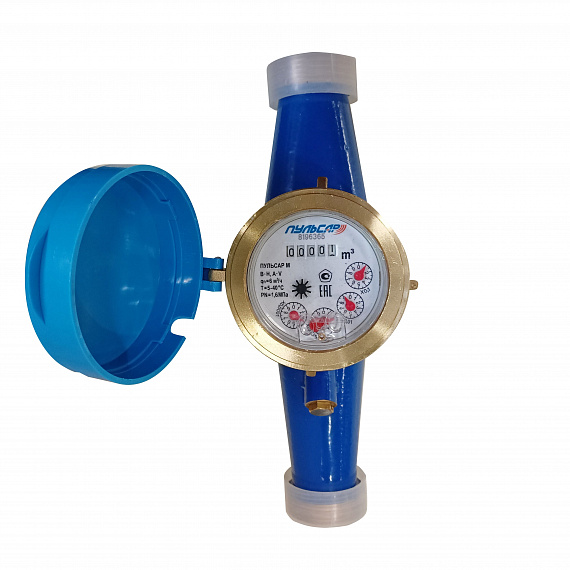 Счетчик холодной воды «Пульсар М» без интерфейса Ду32, пластиковый регистр, Qn=6 м3/ч Н00003477