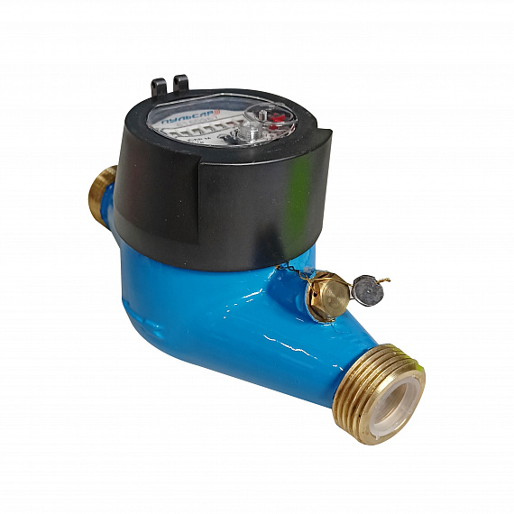 Счетчик холодной воды «Пульсар М»без интерфейса Ду20, пластиковый регистр, Qn=2,5 м3/ч Н00003475