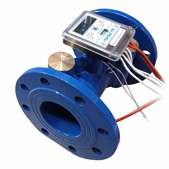 Общедомовый теплосчетчик Ду80 RS-485 + 2 имп. входа, qp=40 м3/ч, 2 датчика давления, 105°C Н00009926