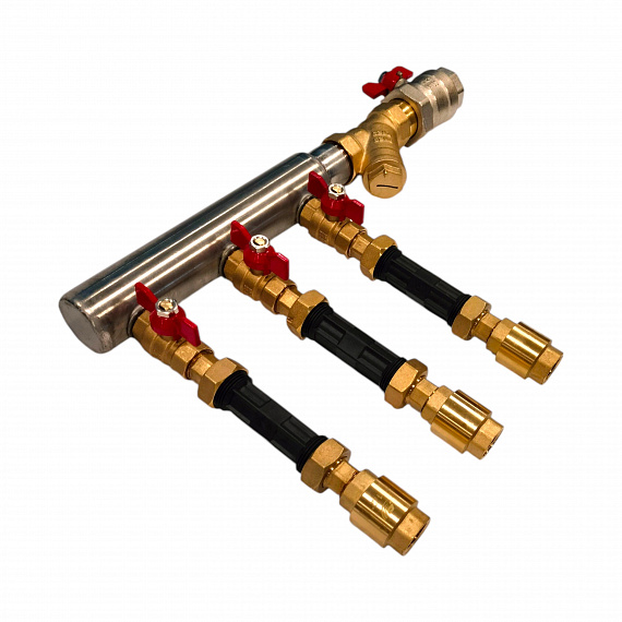 Узел коллекторный для водоснабжения «Пульсар», нержавеющая сталь 