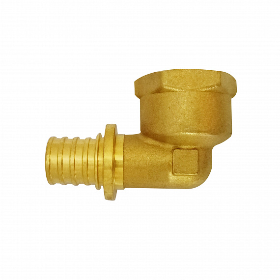 Угольник акcиальный Ду20 х 3/4, внутренняя резьба, латунь Н00080265