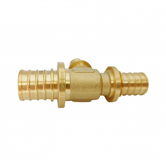 Тройник аксиальный переходной Ду25 x Ду16 x Ду20, латунь Н00080285