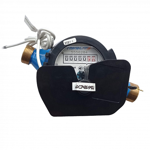 Универсальный счетчик воды «Пульсар М» Ду15 RS-485, медный регистр, IP68, Qn=1,5 м3/ч Н00002765