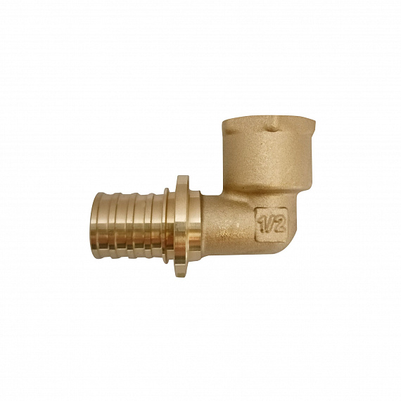 Угольник акcиальный Ду20 х 1/2, внутренняя резьба, латунь Н00080264