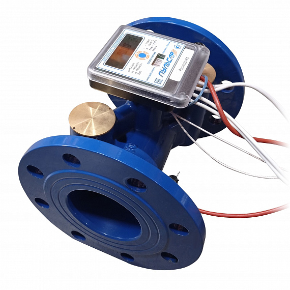 Общедомовый теплосчетчик Ду80 RS-485 + 2 имп. входа, qp=40 м3/ч, 2 датчика давления, 105°C Н00009926