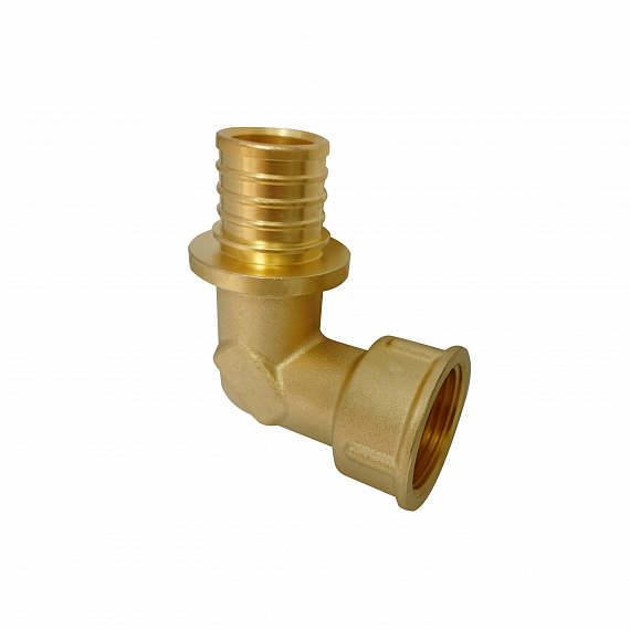 Угольник акcиальный Ду32 х 1, внутренняя резьба, латунь Н00080267