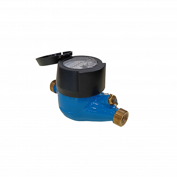 Универсальный счетчик воды «Пульсар М» без интерфейса Ду15, пластиковый регистр, Qn=1,5 м3/ч Н00003523