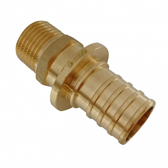 Муфта аксиальная Ду25 х 1/2, наружная резьба, латунь Н00080233