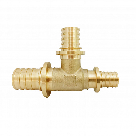 Тройник аксиальный переходной Ду25 x Ду20 x Ду16, латунь Н00080287