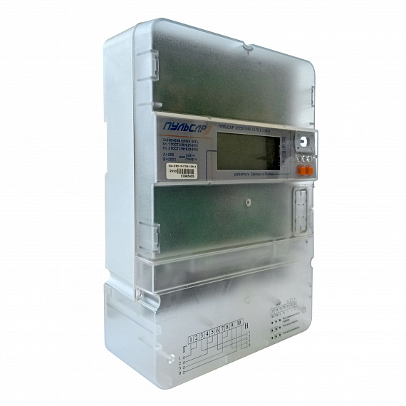 Трехфазный электросчетчик «Пульсар 3/3М» 2G, NB-Iot, оптопорт, 5/10A, СПОДЭС Н00079575