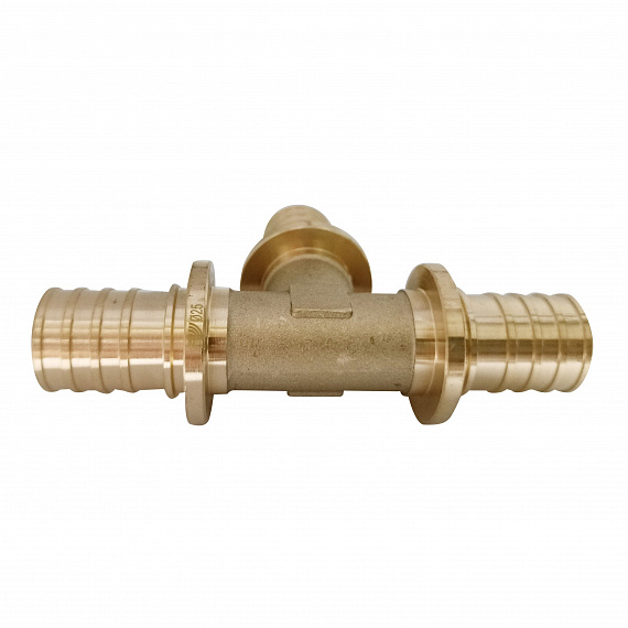 Тройник аксиальный Ду25 x Ду25 x Ду25, латунь Н00080276